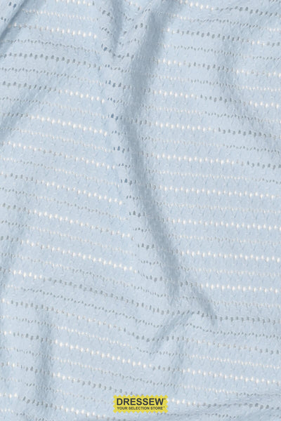 Riblet Fancy Striped Knit Blue