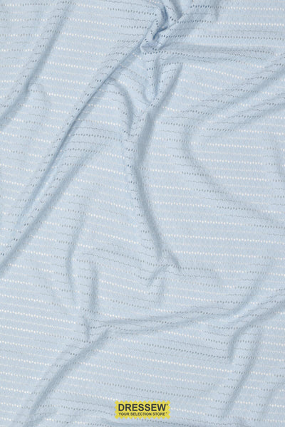 Riblet Fancy Striped Knit Blue