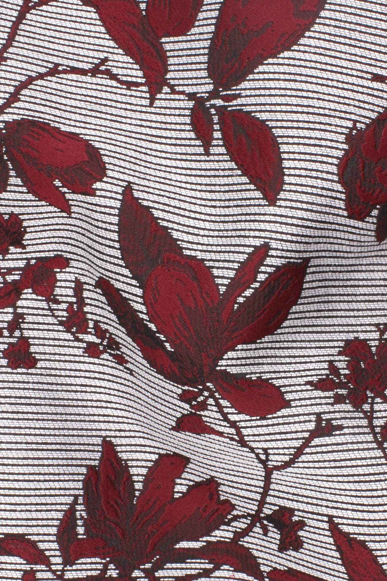 Rigoletto Floral Jacquard White / Red