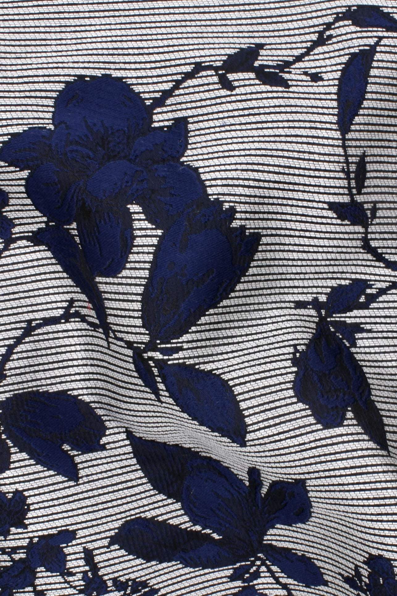 Rigoletto Floral Jacquard White / Royal