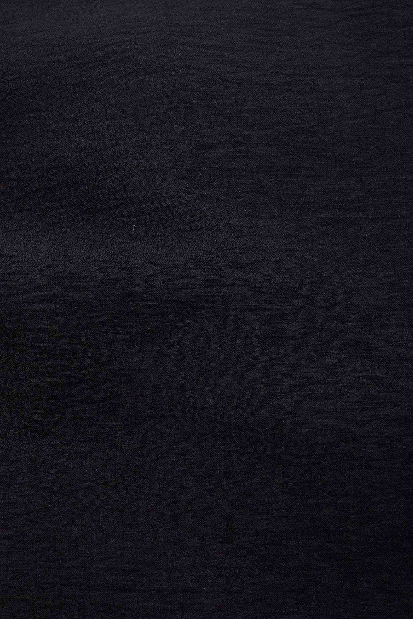 Rio Slub Crinkle Black