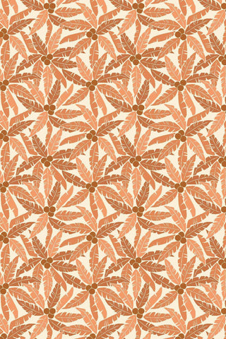 Rising Sun Palm Tree By Loes van Oosten for Cotton + Steel Fabrics Sun Washed