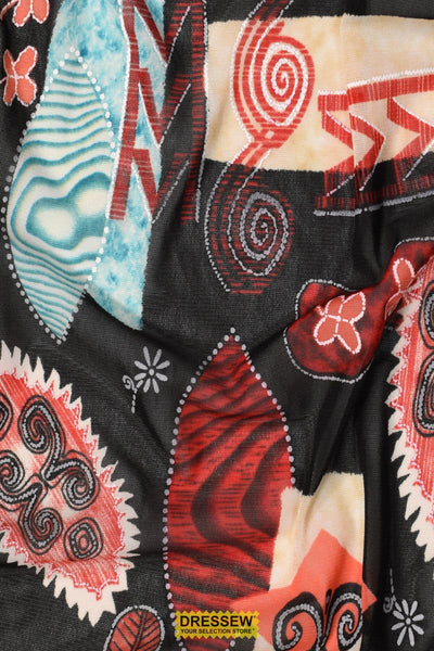 Romeo Xtra Mesh Print Black / Red