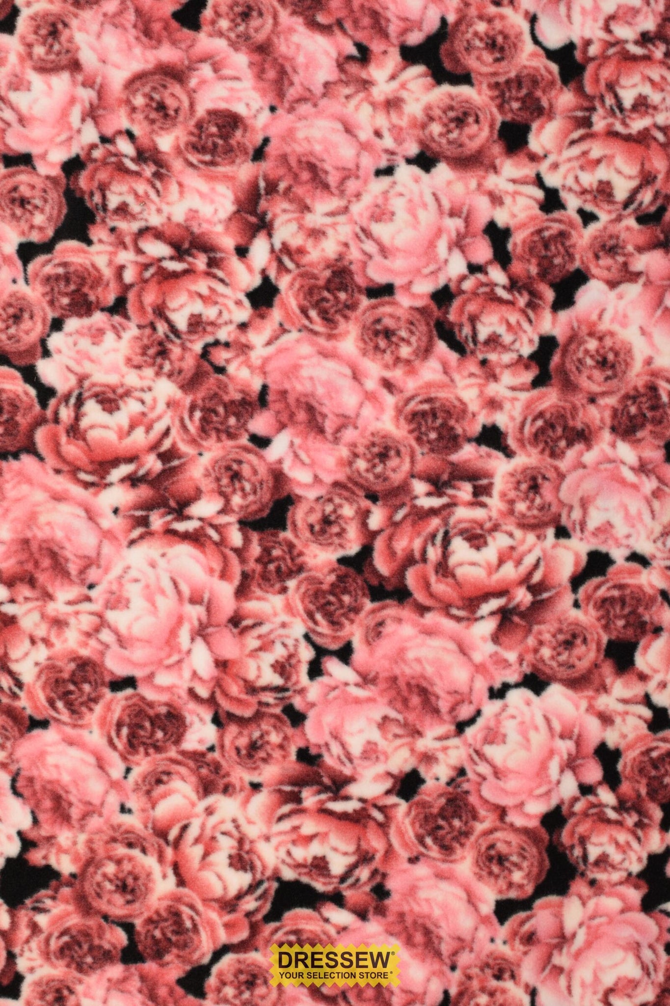 Rose Anti-Pill Polar Fleece Pink / Black