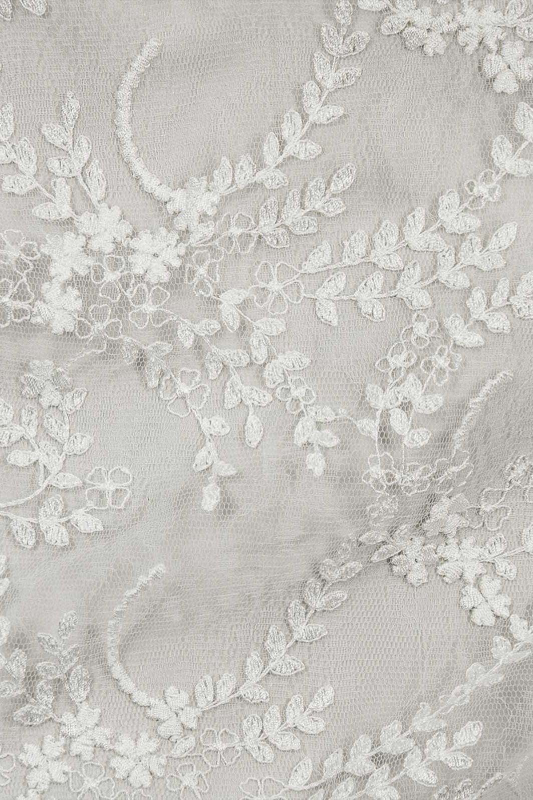 Rosie Embroidered Mesh Cream