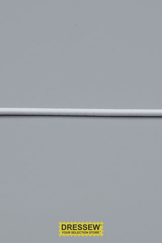 Round Elastic 2.5mm White