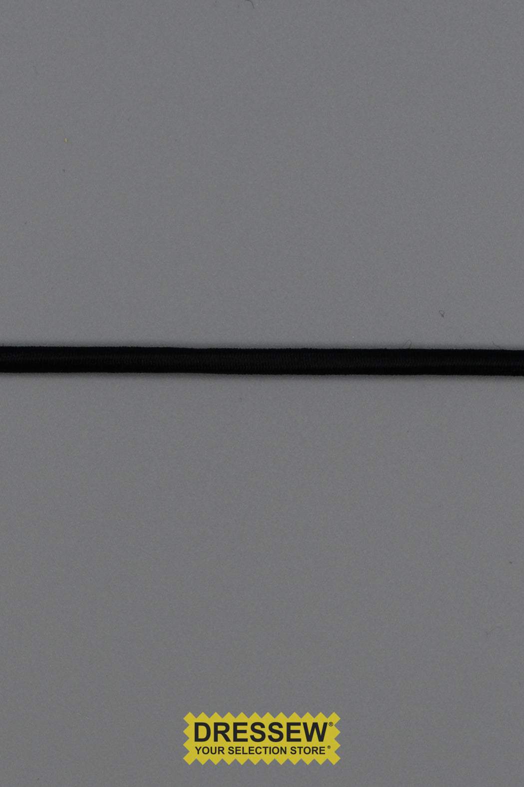 Round Elastic 3mm (1/8") Black
