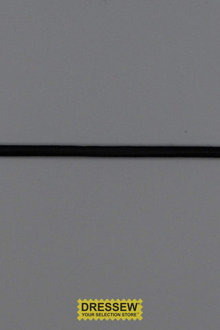 Round Elastic 3mm (1/8") Black