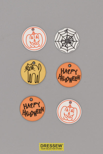 Round Halloween Tags