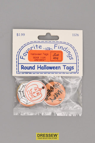 Round Halloween Tags
