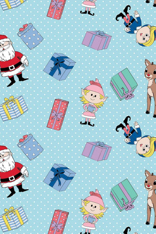 Rudolph Santa's Workshop Light Blue