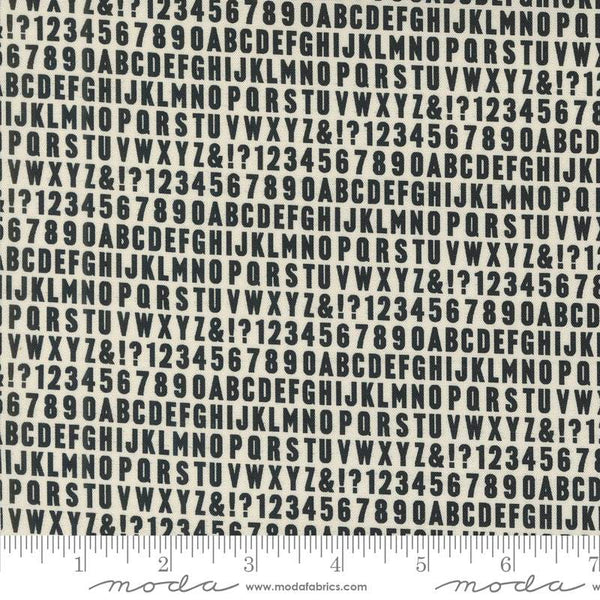 Sable & Swan Alphabet By Cathe Holden For Moda Ecru