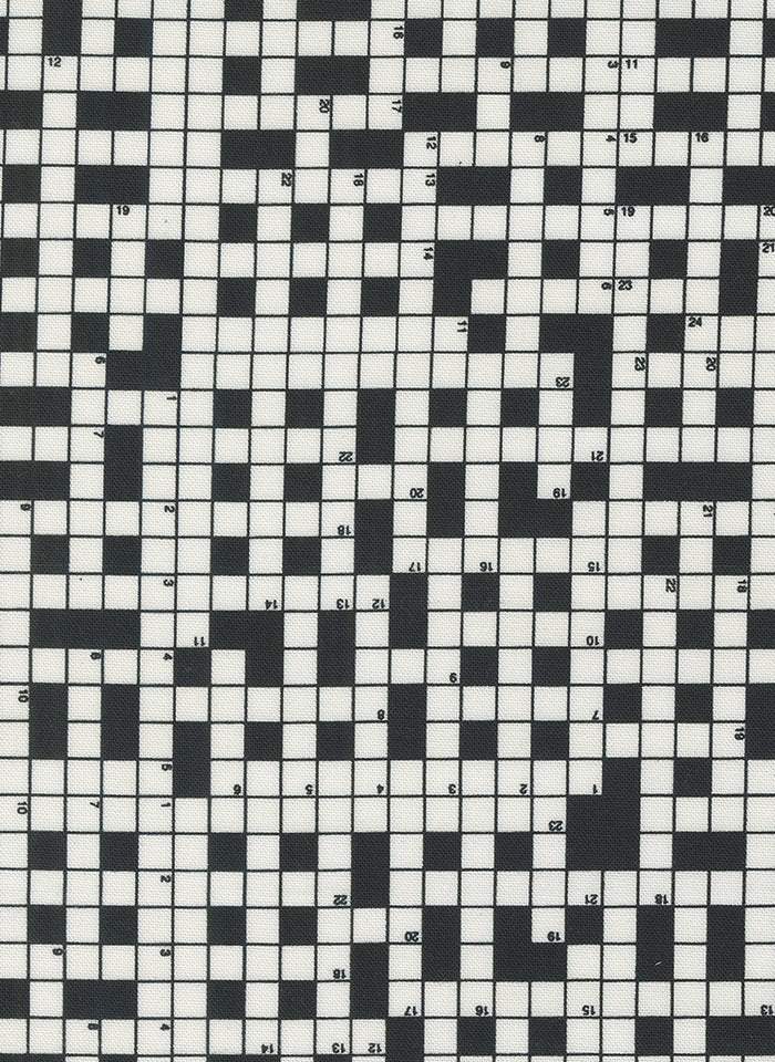 Sable & Swan Crossword By Cathe Holden For Moda Ebony / Porcelain