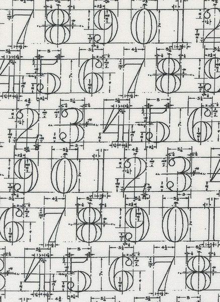 Sable & Swan Numbers By Cathe Holden For Moda Porcelain