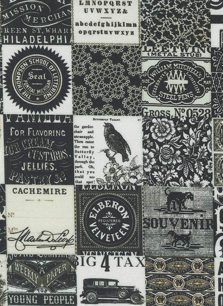 Sable & Swan Patchwork By Cathe Holden For Moda Ebony / Porcelain