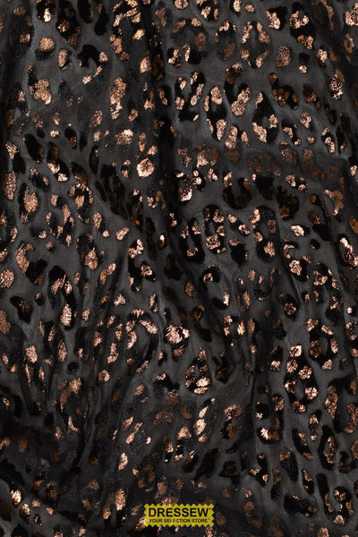 Safari Velvet Mesh Copper / Black