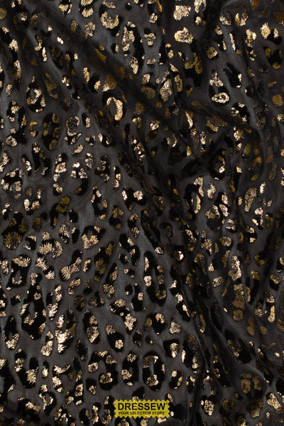 Safari Velvet Mesh Gold / Black