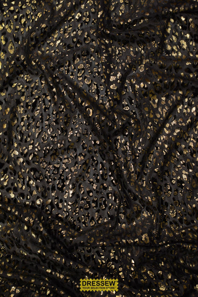 Safari Velvet Mesh Gold / Black