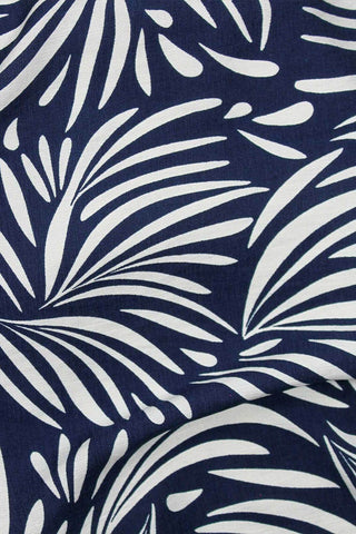 Santa Barbara Fern Navy / White