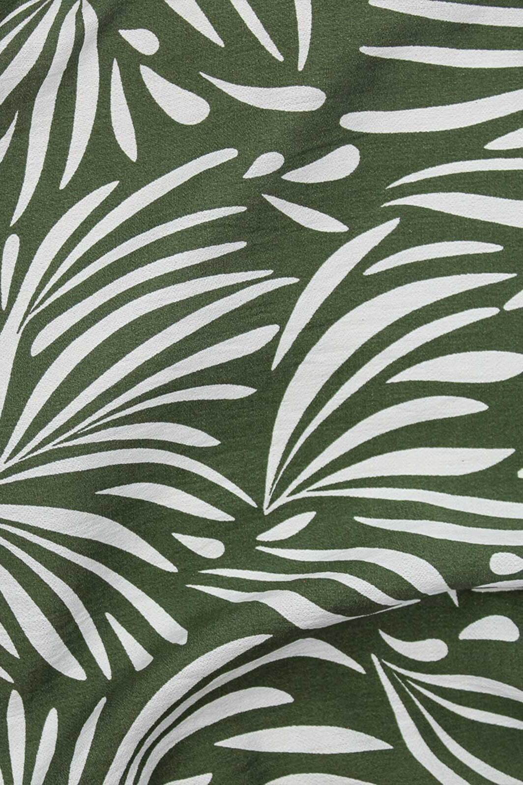 Santa Barbara Fern Olive / White