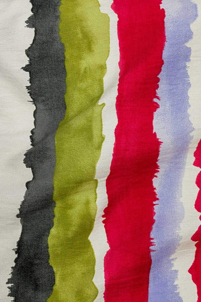 Santa Barbara Watercolour Stripe Red / Multi