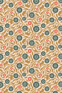 Savanna Floral Disguise By Carys Mula For Cotton + Steel Fabrics Delicate Balance