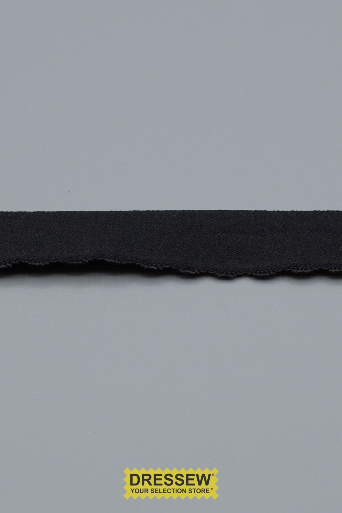 Scallop Fold Over Elastic 19mm (3/4") Black