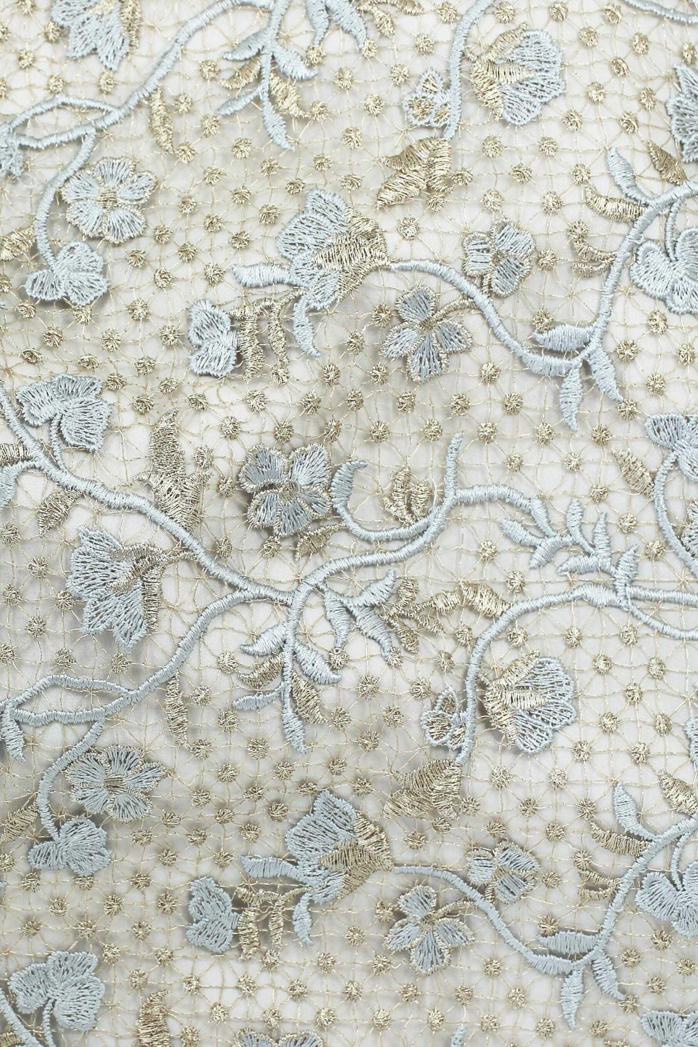 Scalloped Guipure Lace Metallic Gold / Silver