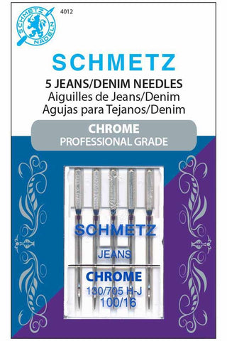 Schmetz Chrome Denim Needles Size 100 (16)