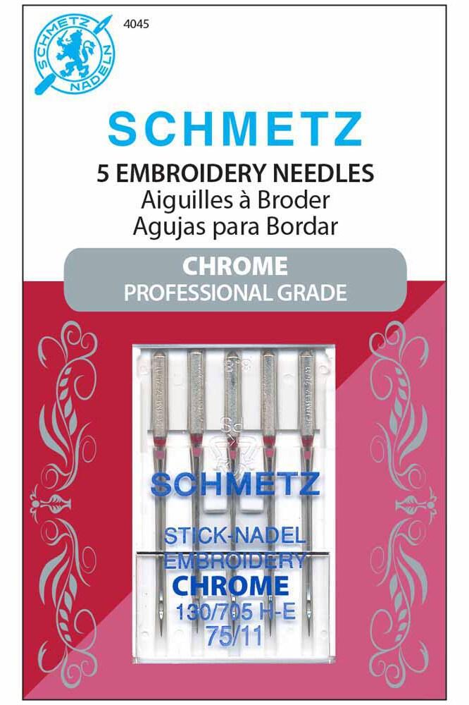 Schmetz Chrome Embroidery Needles Size 75 (11)