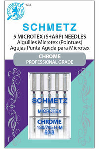 Schmetz Chrome Microtex Needles Size 60 (8)