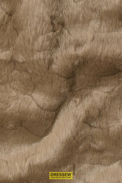 Sculpted Faux Fur Taupe