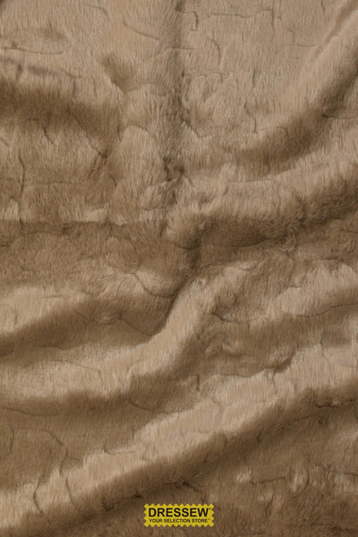 Sculpted Faux Fur Taupe