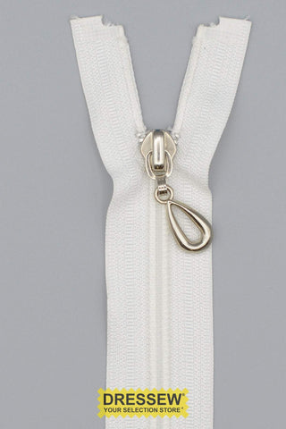 Separating Zipper 50cm (20") White