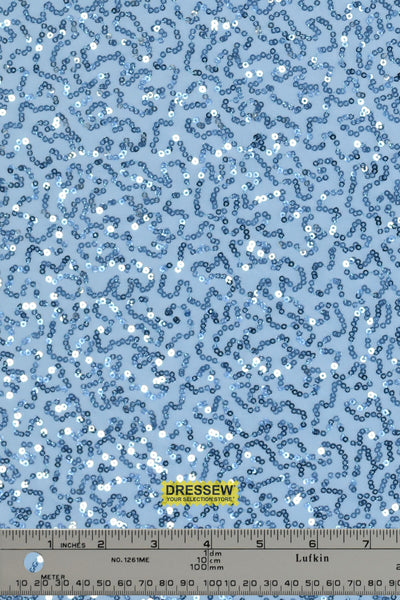 Sequin Knit Blue