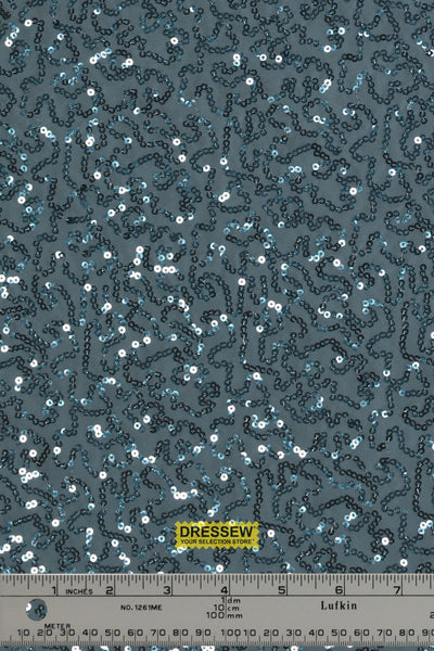 Sequin Nylon Lycra Steel