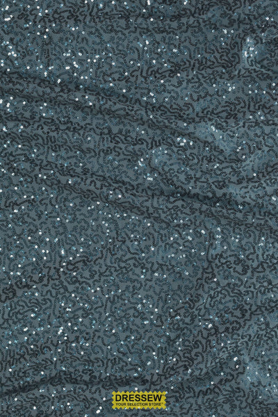 Sequin Nylon Lycra Steel