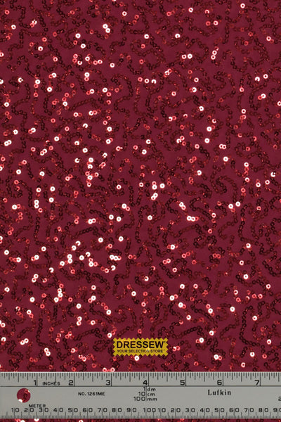 Sequin Nylon Lycra Wine