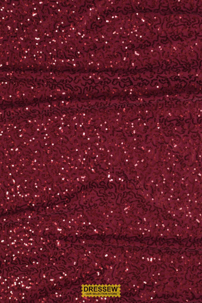 Sequin Nylon Lycra Wine