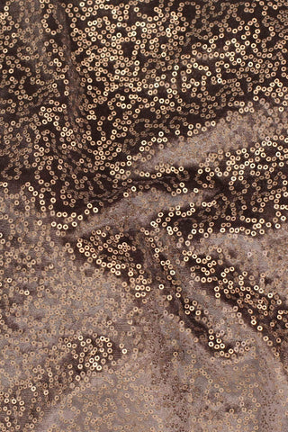 Sequin Stretch Velvet Light Copper / Taupe
