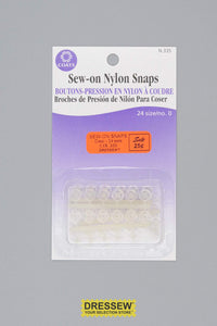 Sew-On Snaps Size 0 Clear