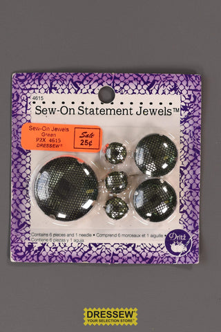 Sew-On Statement Jewels Green