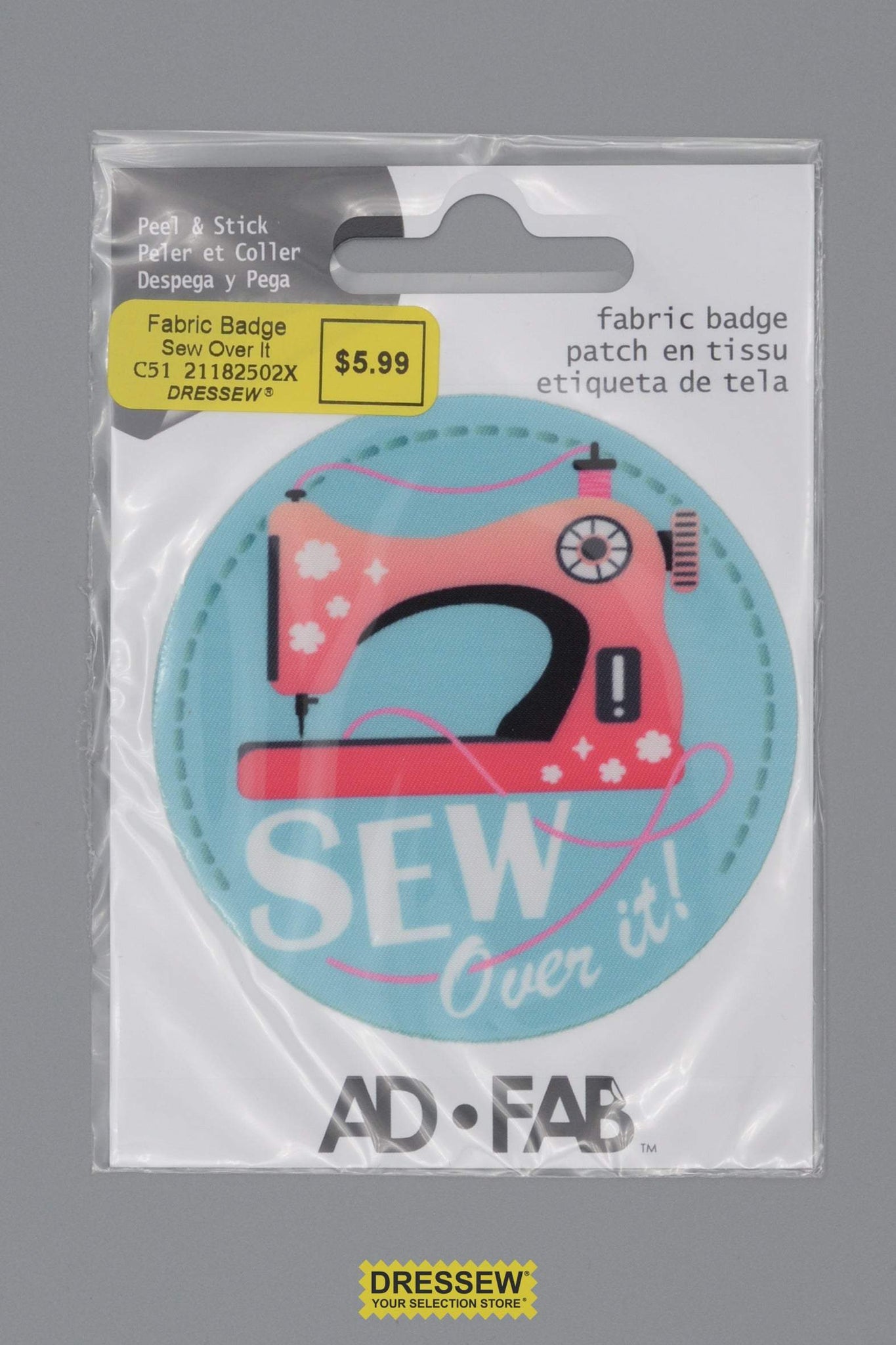 Sewer's Life Fabric Badge Sew Over It