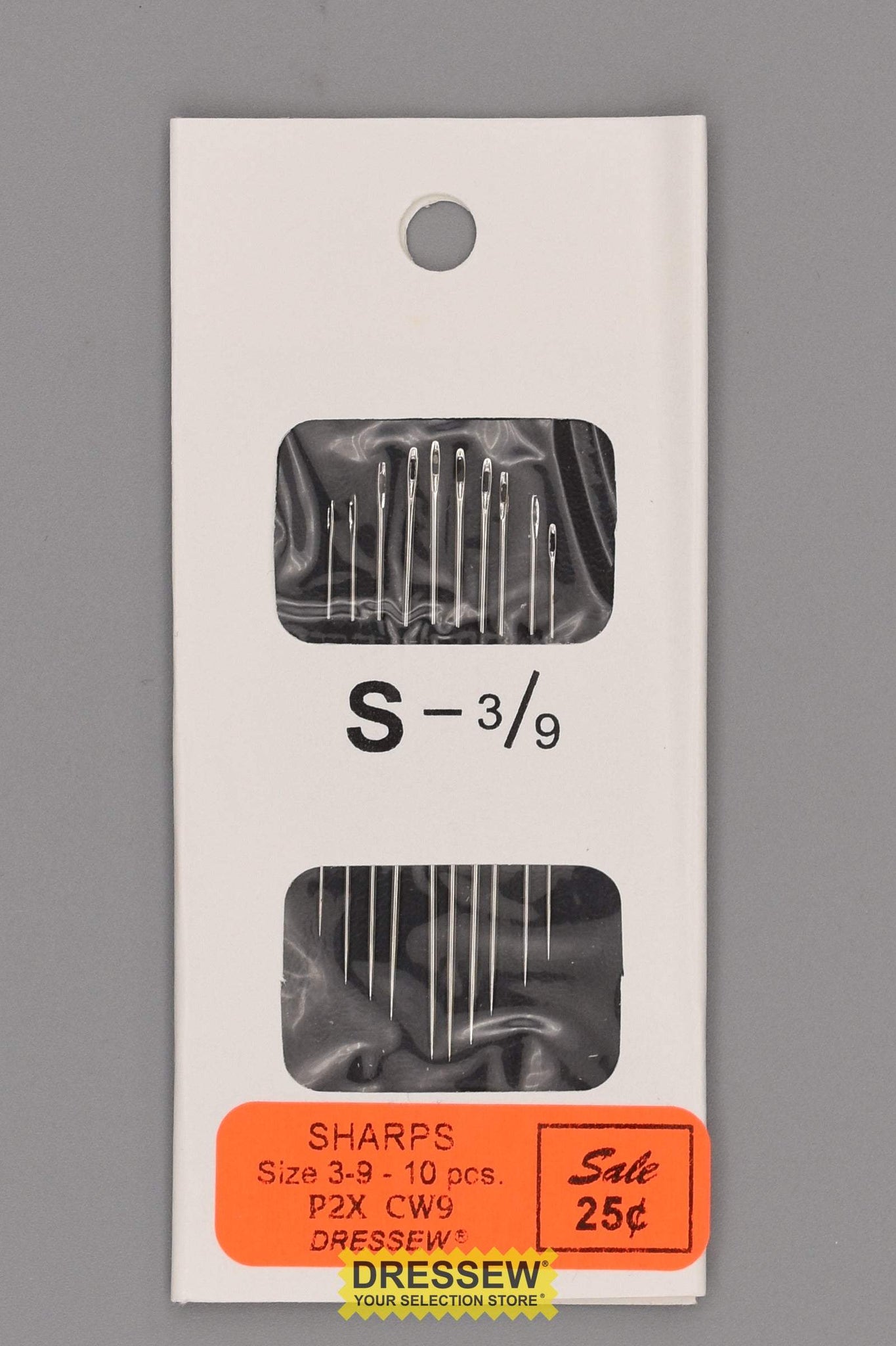 Sharps Hand Needles Size 3-9