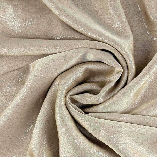 Shimmer Crinkle Satin Light Taupe