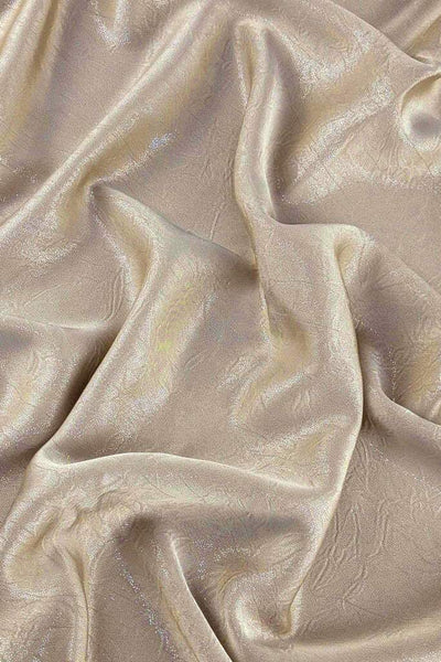 Shimmer Crinkle Satin Light Taupe