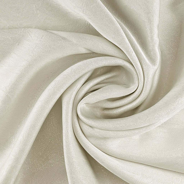 Shimmer Crinkle Satin Off White