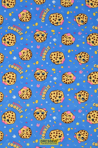 Shopkins Kooky Cookie Lycra Knit Blue/Multi