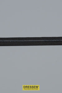 Silicone Elastic 12mm (1/2") Black