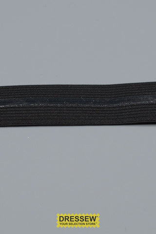 Silicone Elastic 25mm (1") Black